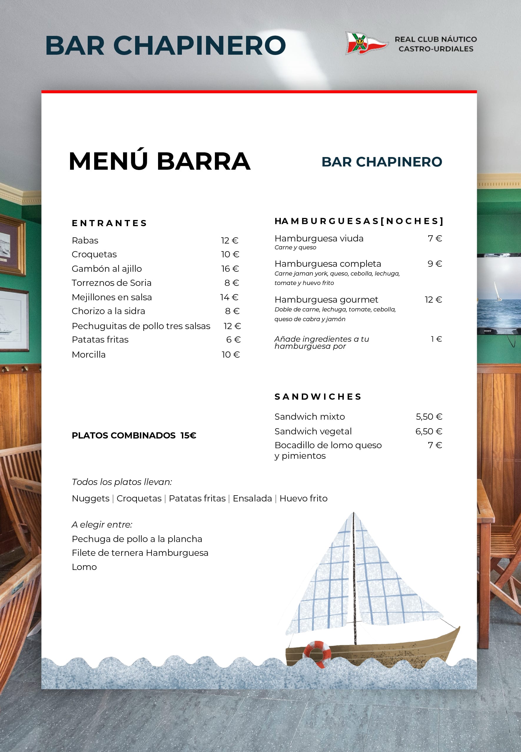 Menú Barra A4
